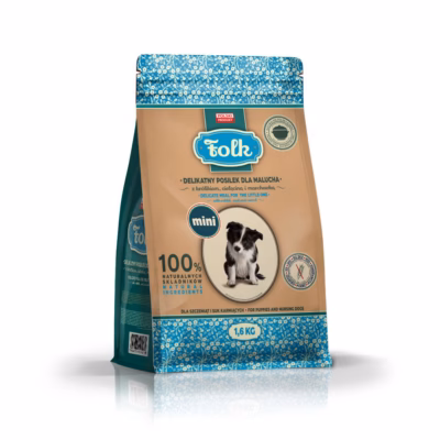 Kuiv koeratoit Folk Junior Small Breeds, küüliku- ja vasikalihaga, 1,6 kg