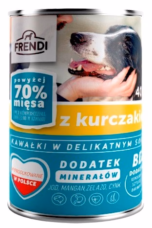 Koera märgtoit Frendi kanatükkidega õrnas kastmes, konserv 400 g