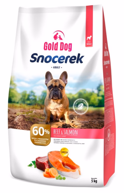 Koera kuivtoit GOLD DOG Snocerek Small Breeds veiseliha ja lõhega, 5 kg