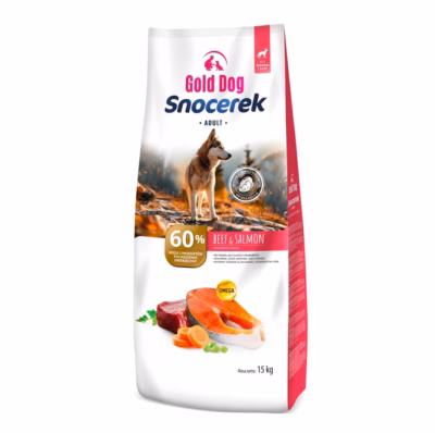 Koera kuivtoit GOLD DOG Snocerek Large Breeds, veiseliha, 15 kg