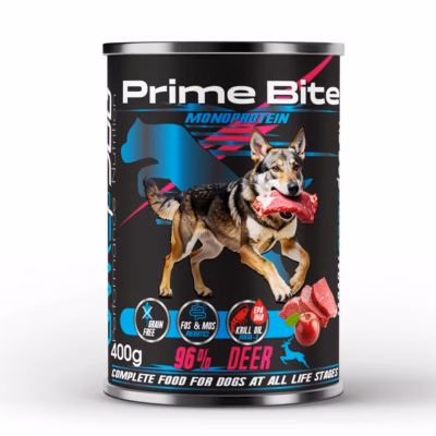Koera märgtoit GAME DOG PRIME BITE Monoprotein Deer with an apple, 400 g