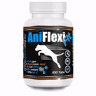 Koera toidulisand GAME DOG AniFlexi Fit V2, 100 tabletti, liigeste ja lihasmassi tugi