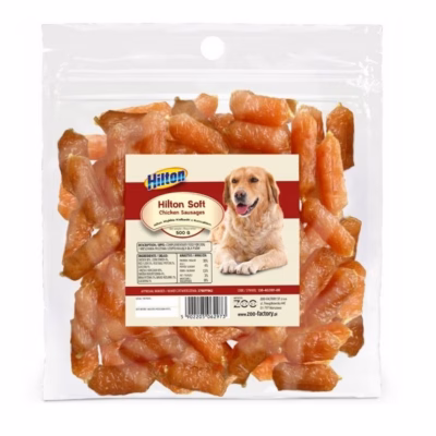 Koera maius Hilton Soft Chicken Sausages, kana, gluteenivaba ja suhkruvaba, 500 g