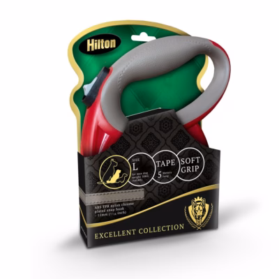 Rulljalutusrihm Hilton Smart Dog L, 5 m lint, kuni 30 kg, bordoo-hall