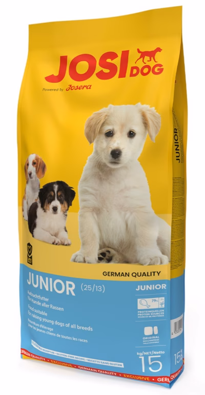 Kasvuperioodi kuivtoit kutsikatele JOSERA JosiDog Junior Chicken, 15 kg