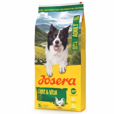 Koera kuivtoit JOSERA Light & Vital Chicken, täissööt täiskasvanud koertele, 12,5 kg
