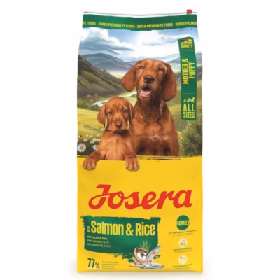 Koera kuivtoit JOSERA Mother & Puppy Salmon & Rice, 12,5 kg