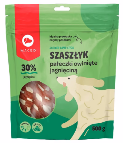 Koera närimismaius MACED Skewer lamb stick, lambamaitseline, 500 g