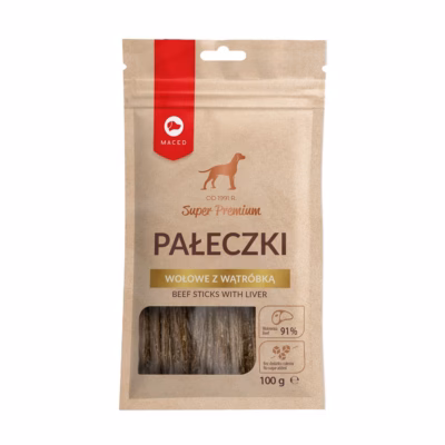 Koeramaius MACED Beef Sticks with liver, 91% veiseliha (24% veisemaks), 100 g