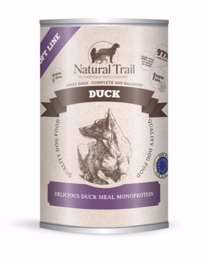 Koera märgtoit Natural Trail NATURAL TRAIL Soft Line Duck, täiskasvanutele, 400 g