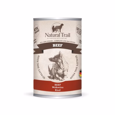 Märg koeratoit Natural Trail Beef, täiskasvanud koertele, 400 g konserv