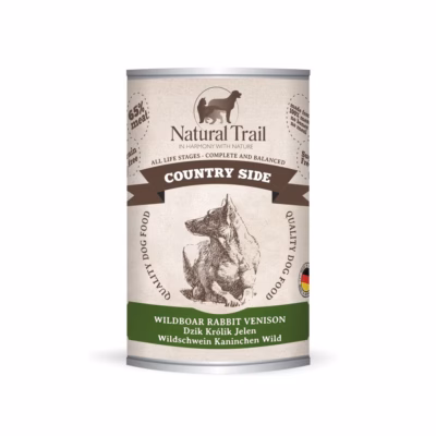 Koera märgtoit Natural Trail Country Side, metssea maitse, 400 g konserv