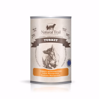 Märg koeratoit Natural Trail Turkey, monoproteiin, teraviljavaba, 400 g