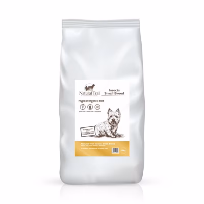 Koera kuivtoit Natural Trail Premium Insects Small Breed Adult, 10 kg