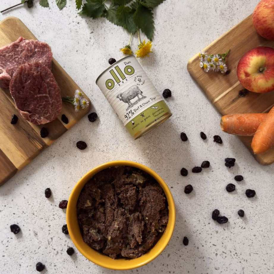 Märg koeratoit OLLO Pure Beef and Roheline Tripe, täiskasvanud koertele, 850 g - 7