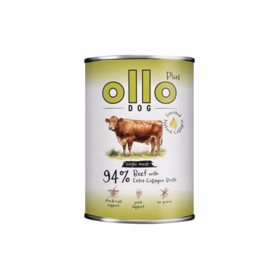 Koera märgtoit OLLO Plus Collagen Mono Beef, veiseliha, 800 g