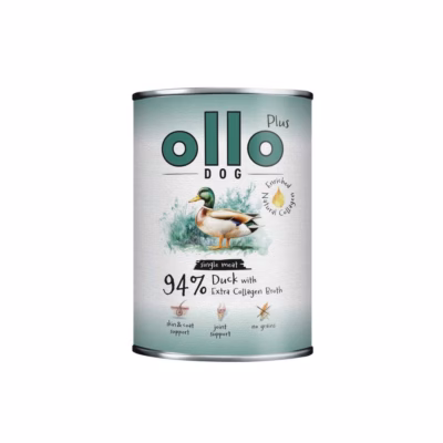 Märgtoit täiskasvanud koertele OLLO Plus Collagen Mono Duck, part, 800 g