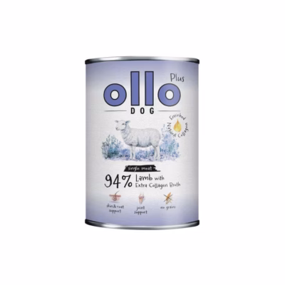Koera märgtoit OLLO Plus Collagen Mono Lamb, täissööt, 800 g