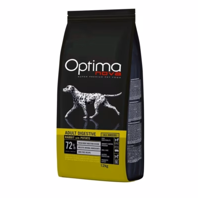 Koera kuivtoit Optimanova Adult Digestive Rabbit & Potato, 12 kg