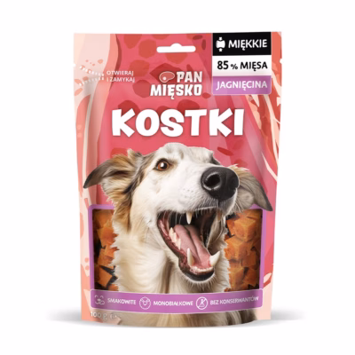 Koeramaius PAN MIĘSKO Squares Lamb, lambalihaga treeningmaiused, 100 g