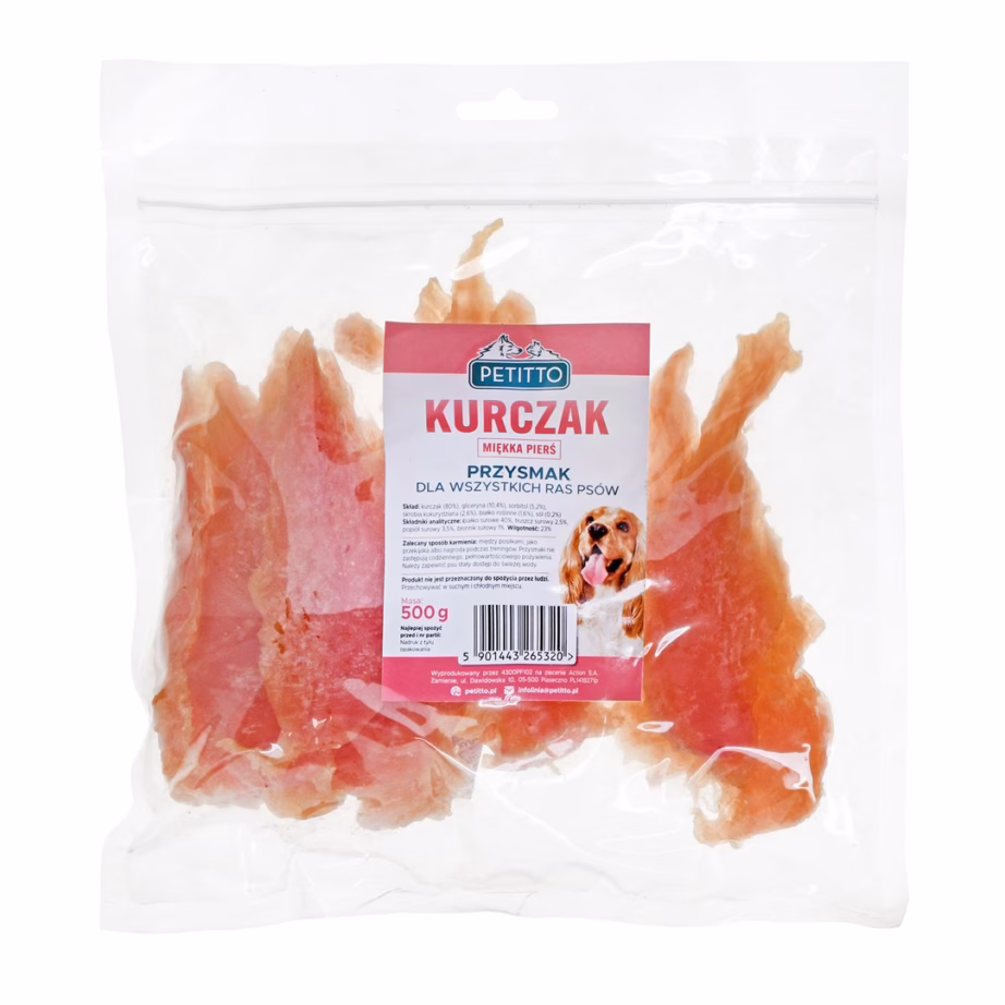 Koeramaius PETITTO Soft chicken breasts, kana, 500 g - 5