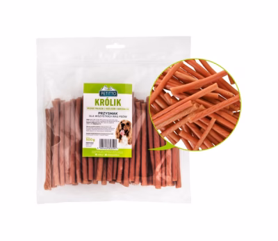 Koera maius PETITTO Soft rabbit fingers, küülikumaitseline treeningmaiustus 500 g