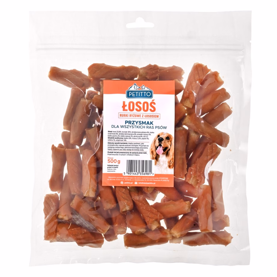Koera maius PETITTO lõhepulgad, treeningmaiustus, 500 g - 4