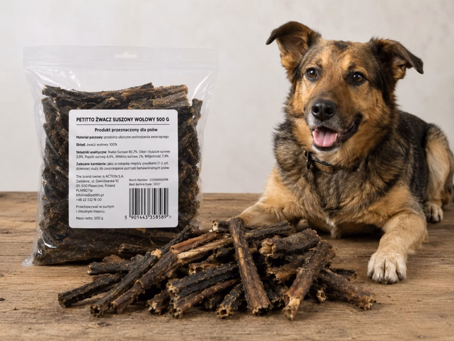 Koera maius PETITTO kuivatatud veisetripp Mono, monovalk, 500 g - 2