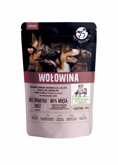 Märg koeratoit PetRepublic Adult Beef, veiselihaga, 500 g