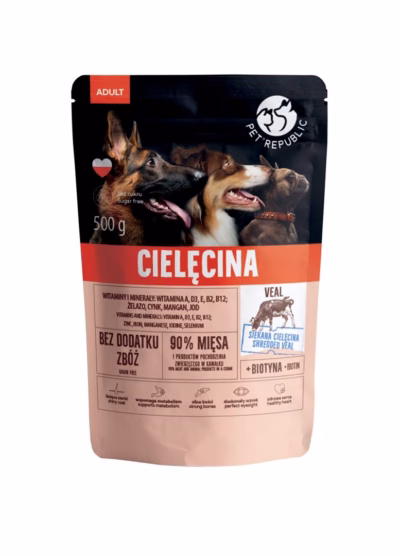 Koera märgtoit PetRepublic Adult Veal, vasikaliha, 500 g