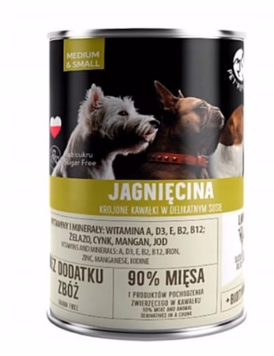 Koera märgtoit PetRepublic Adult Medium & Small Lamb, lambalihaga, 400 g
