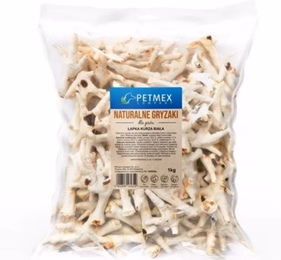 Koerte närimismaius PETMEX kana käpp, 1000 g, 100% kana jalg