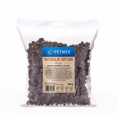 Koera treeningmaiused PETMEX hirvelihaga, monoproteiin, teraviljavaba, 500 g