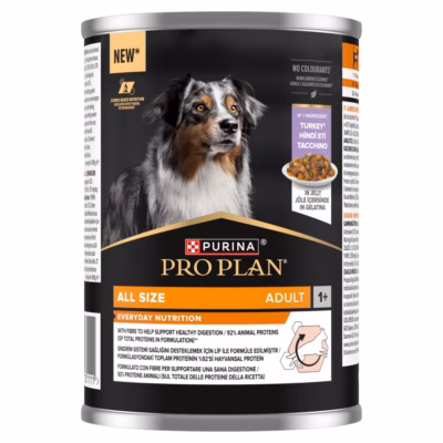 Märg koeratoit PURINA Pro Plan Adult Turkey in Jelly, täissööt täiskasvanud koertele, 400 g