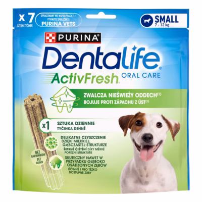Hambapuhastussnäkk koertele PURINA Dentalife Active Fresh Small, 115 g