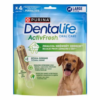 Koera dentaalmaiused PURINA DentaLife Active Fresh Large, linnulihaga, 142 g