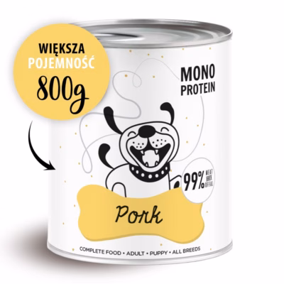 Koera märgtoit PAKA ZWIERZAKA Pepe Pork, täissööt täiskasvanud koertele, 800 g