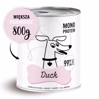 Märg koeratoit PAKA ZWIERZAKA Pepe Duck, täissööt täiskasvanud koertele, 800 g