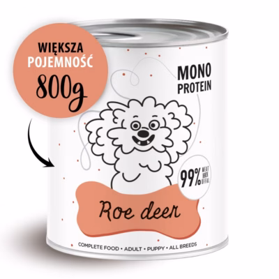 Koera märgtoit PAKA ZWIERZAKA Pepe, metskitsega, 800 g (konserv)