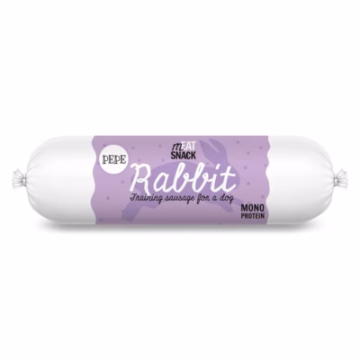 Koera maius PAKA ZWIERZAKA Pepe Sausage Rabbit, 200 g, monoproteiin, gluteeni- ja teraviljavaba