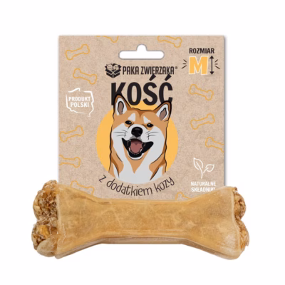 Koera närimismaius PAKA ZWIERZAKA Bone with goat M, 12 cm, 55 g
