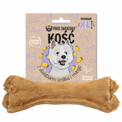 Koera maius PAKA ZWIERZAKA luu küüliku ja mangoga XL 17 cm, 115 g