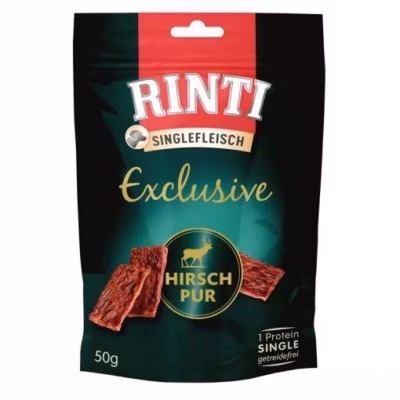Koera maius RINTI Singlefleisch Exclusive Deer, hirvelihaga, 50 g
