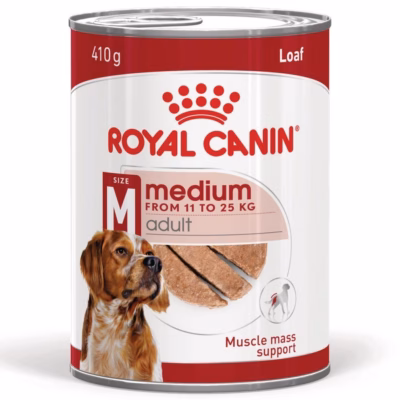 Märg koeratoit Royal Canin Medium Loaf, täissööt täiskasvanud keskmist tõugu koertele, 410 g