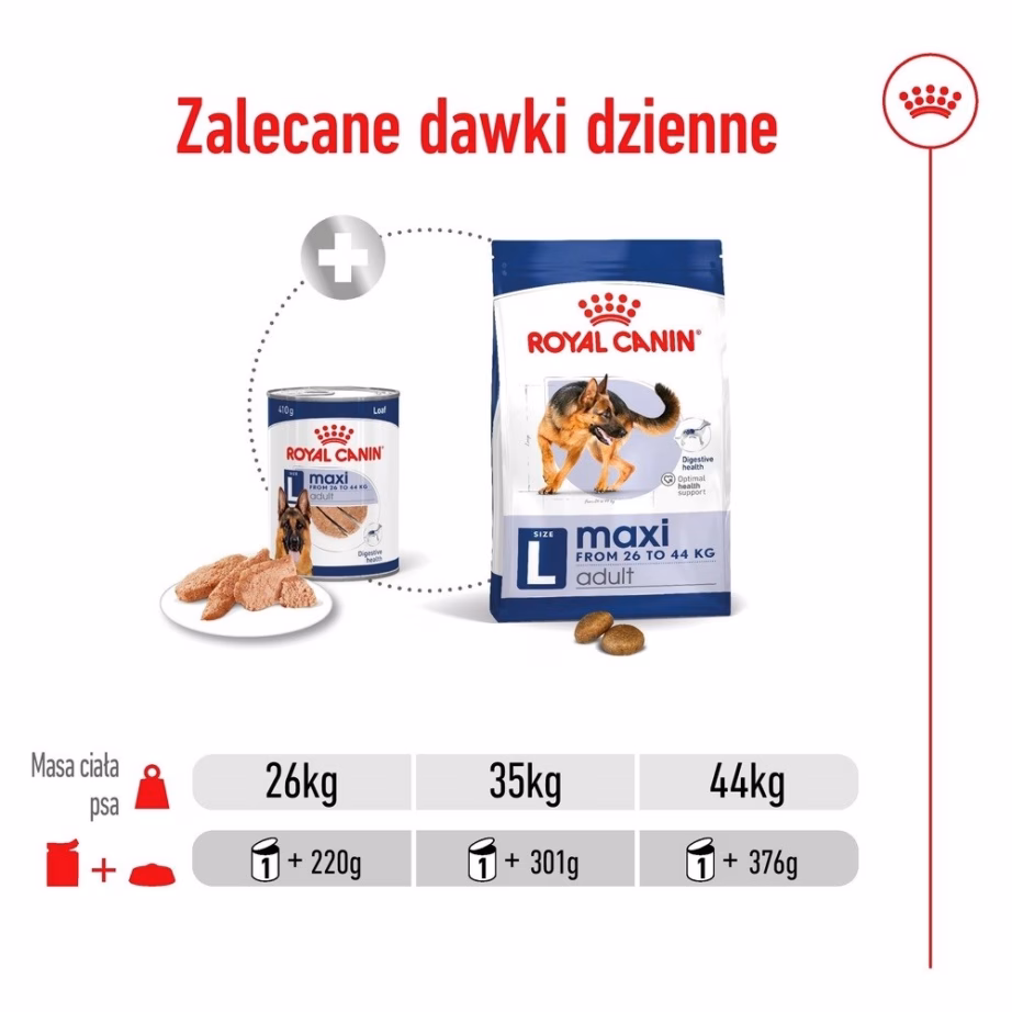 Koera märgtoit Royal Canin Maxi Adult Loaf, täissööt suurtele täiskasvanud koertele, 410 g - 2