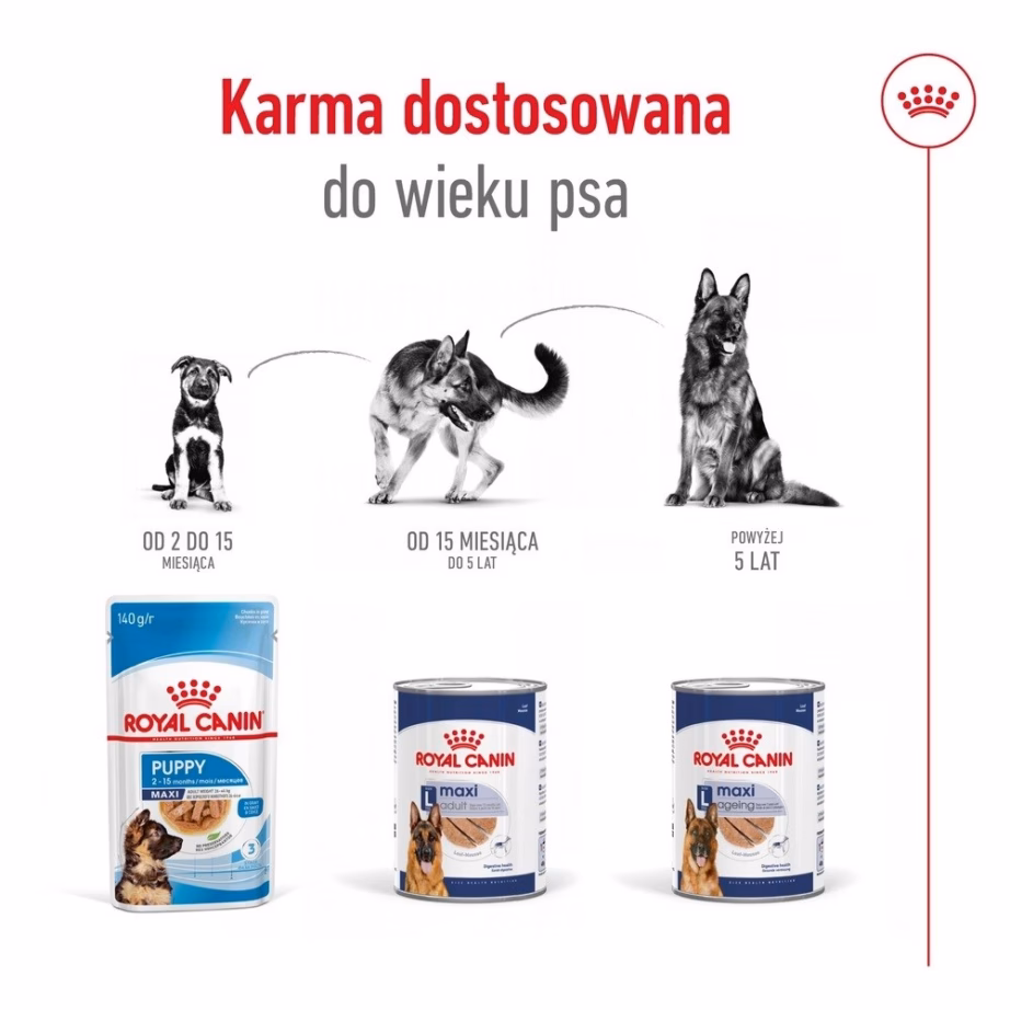 Koera märgtoit Royal Canin Maxi Adult Loaf, täissööt suurtele täiskasvanud koertele, 410 g - 5