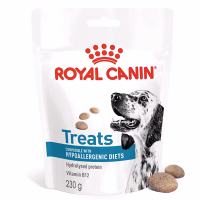Hüpoallergeensed treeningmaiused koertele Royal Canin Hypoallergenic Treats, 230 g