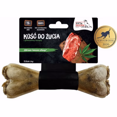 Koera närimiskont SYTA MICHA Bone, veiseliha maitse, 13,5 cm