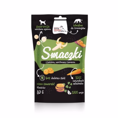 Koera maius SYTA MICHA Vege, bataadi, porgandi ja banaaniga, 80 g