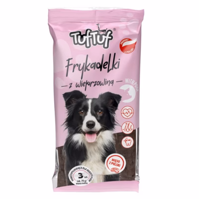 Koera maius TufTuf Meaty sticks pork, treeningmaiustus, 70 g